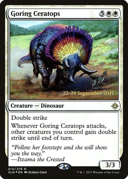 Goring Ceratops, Prerelease Cards 13
