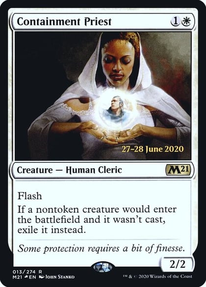 Containment Priest, Prerelease Cards 13