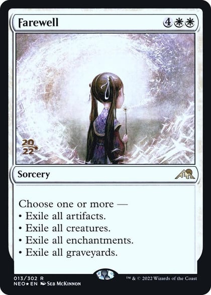 Farewell, Prerelease Cards 13