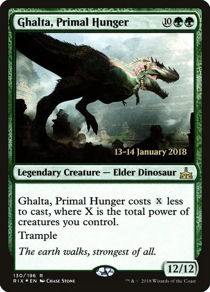 Ghalta, Primal Hunger (RIX), Prerelease Cards 130