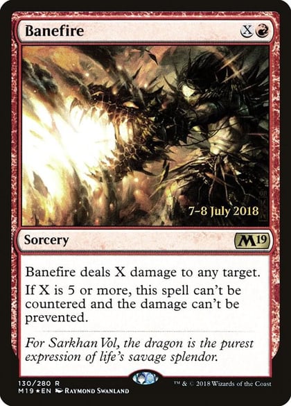 Banefire, Prerelease Cards 130