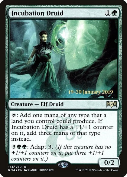 Incubation Druid, Prerelease Cards 131
