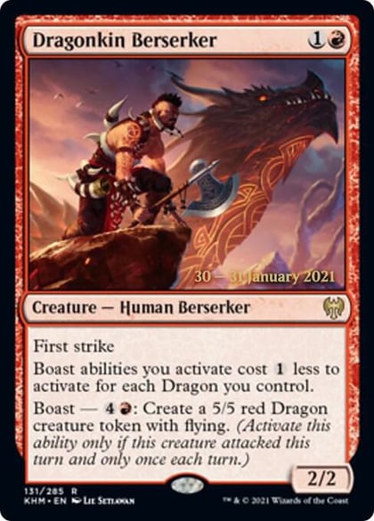 Dragonkin Berserker, Prerelease Cards 131