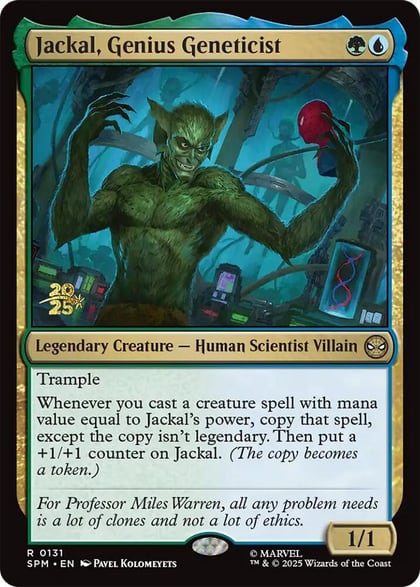 Jackal, Genius Geneticist, Prerelease Cards 131