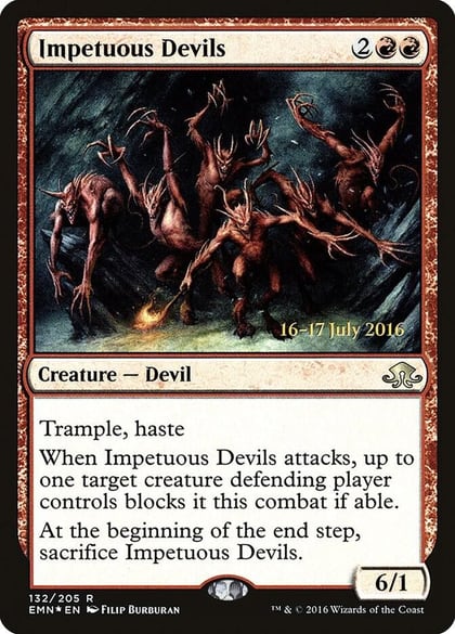 Impetuous Devils, Prerelease Cards 132