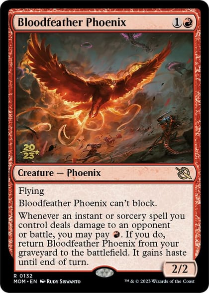 Bloodfeather Phoenix, Prerelease Cards 132
