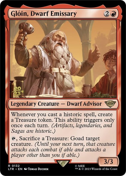 Gloin, Dwarf Emissary, Prerelease Cards 132