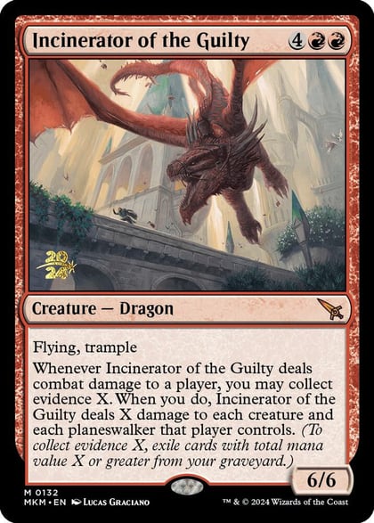 Incinerator of the Guilty, Prerelease Cards 132