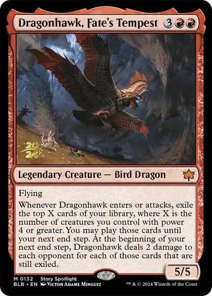 Dragonhawk, Fate's Tempest, Prerelease Cards 132