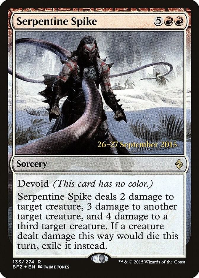 Serpentine Spike, Prerelease Cards 133