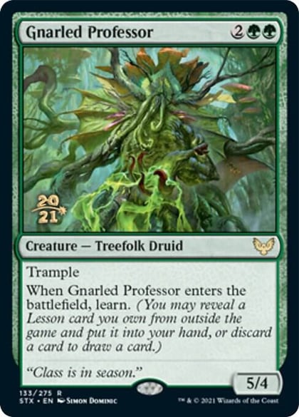 Gnarled Professor, Prerelease Cards 133