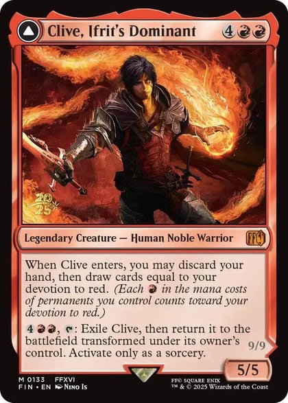 Clive, Ifrit's Dominant, Prerelease Cards 133