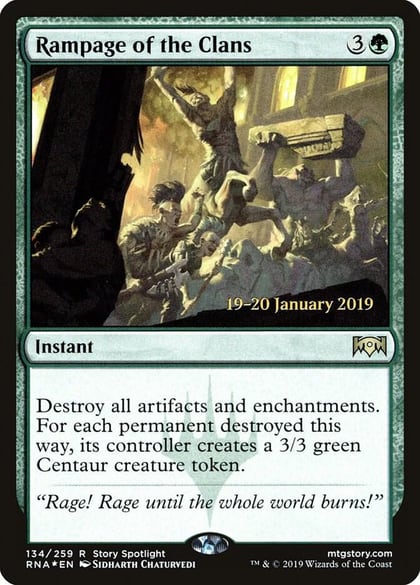 Rampage of the Clans, Prerelease Cards 134