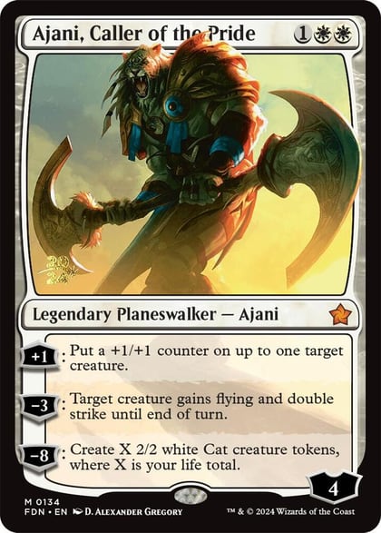 Ajani, Caller of the Pride, Prerelease Cards 134