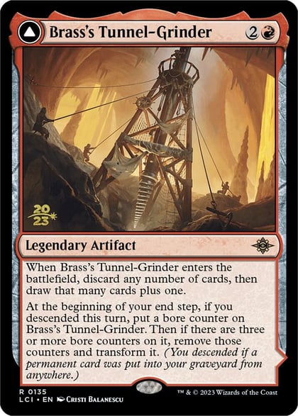 Brass's Tunnel-Grinder, Prerelease Cards 135