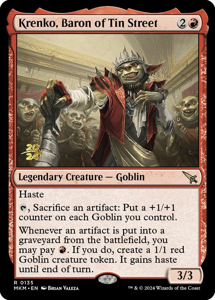 Krenko, Baron of Tin Street, Prerelease Cards 135