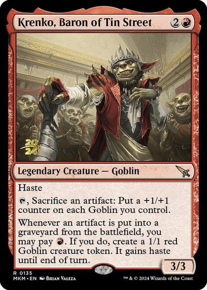 Krenko, Baron of Tin Street, Prerelease Cards 135