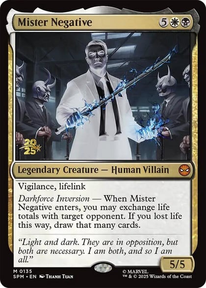 Mister Negative, Prerelease Cards 135
