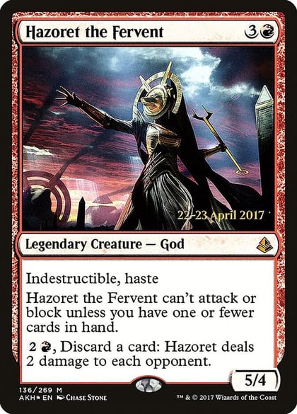Hazoret the Fervent, Prerelease Cards 136