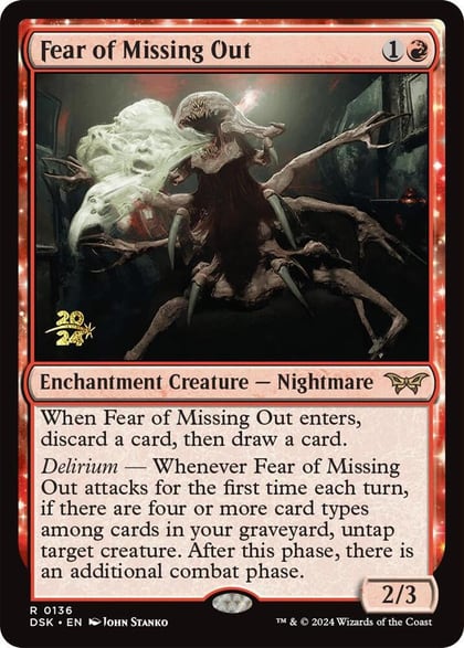 Fear of Missing Out, Prerelease Cards 136