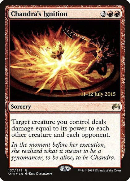 Chandra's Ignition, Prerelease Cards 137