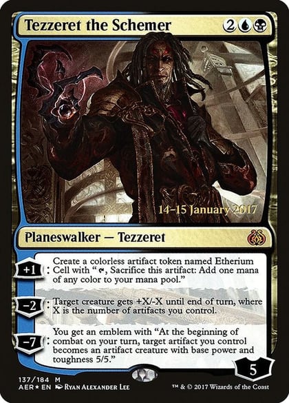 Tezzeret the Schemer, Prerelease Cards 137