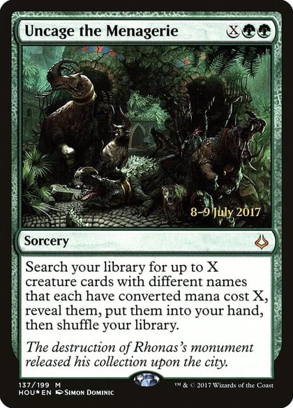 Uncage the Menagerie, Prerelease Cards 137