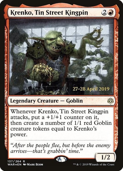 Krenko, Tin Street Kingpin, Prerelease Cards 137