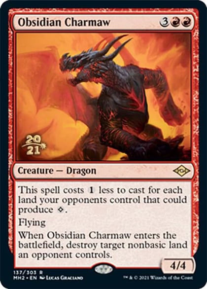 Obsidian Charmaw, Prerelease Cards 137