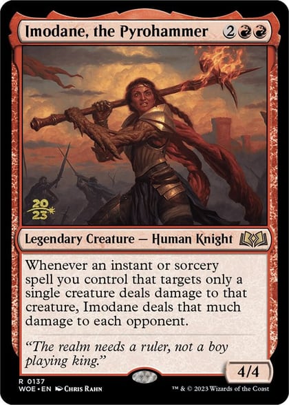 Imodane, the Pyrohammer, Prerelease Cards 137