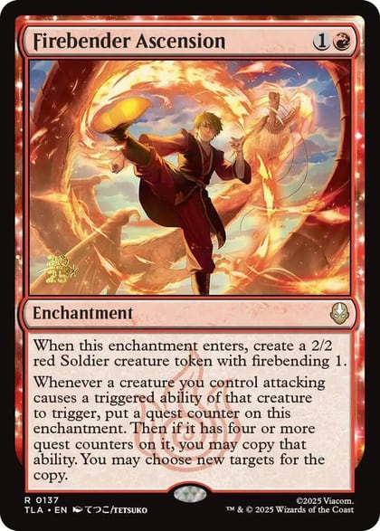 Firebender Ascension, Prerelease Cards 137