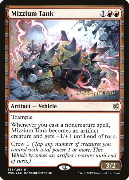 Mizzium Tank, Prerelease Cards 138