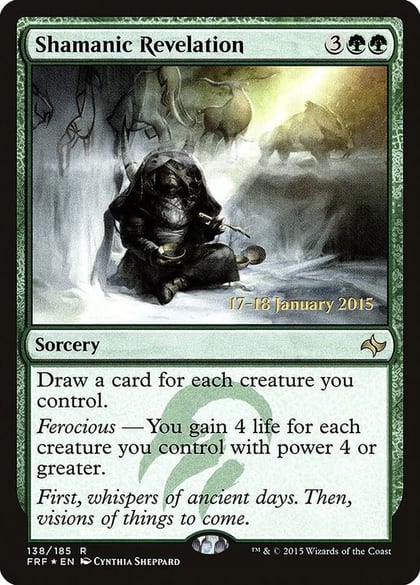 Shamanic Revelation, Prerelease Cards 138