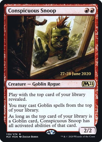 Conspicuous Snoop, Prerelease Cards 139