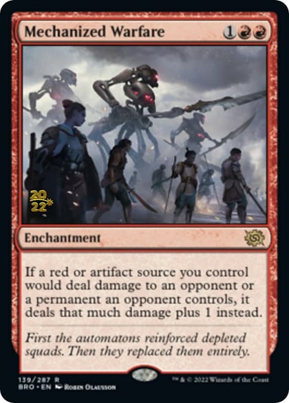 Mechanized Warfare, Prerelease Cards 139