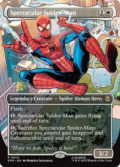 Spectacular Spider-Man (Borderless), Prerelease Cards 14