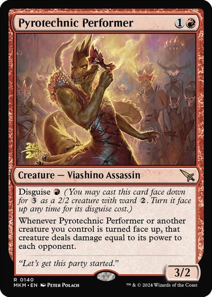 Pyrotechnic Performer, Prerelease Cards 140