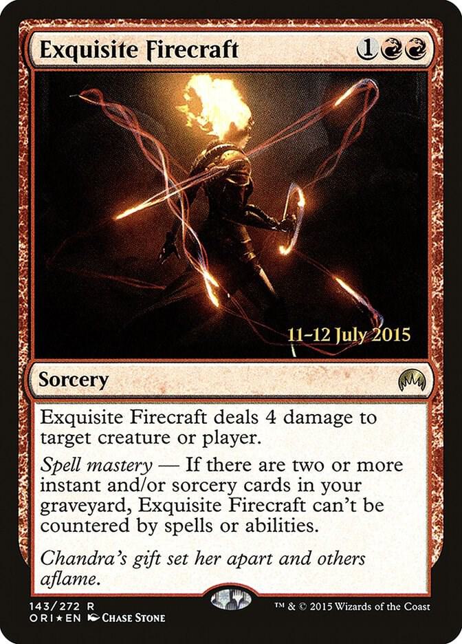 Exquisite Firecraft, Prerelease Cards 143
