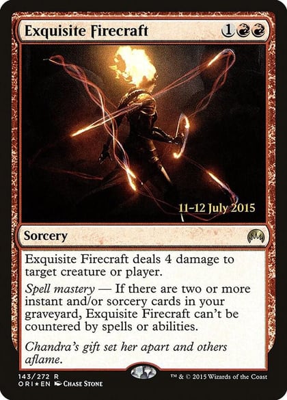 Exquisite Firecraft, Prerelease Cards 143