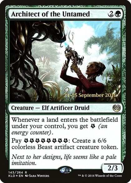 Architect of the Untamed, Prerelease Cards 143
