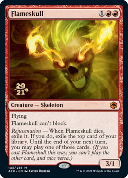 Flameskull, Prerelease Cards 143