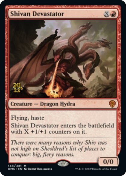 Shivan Devastator, Prerelease Cards 143