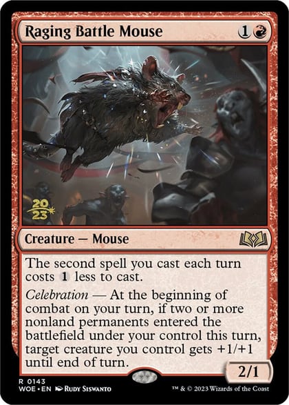 Raging Battle Mouse, Prerelease Cards 143