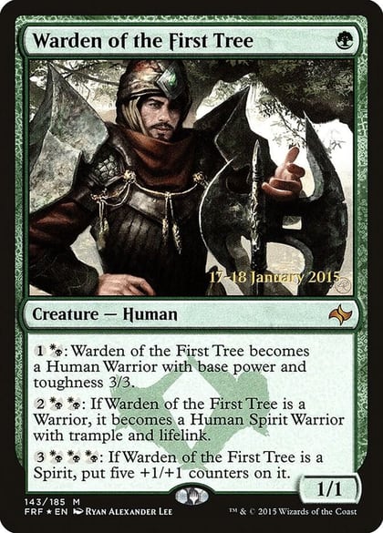 Warden of the First Tree, Prerelease Cards 143