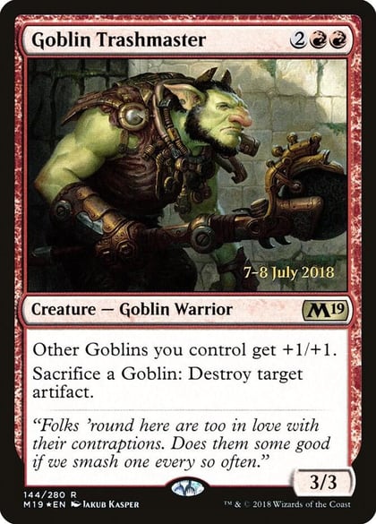 Goblin Trashmaster, Prerelease Cards 144