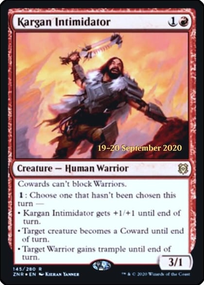 Kargan Intimidator, Prerelease Cards 145