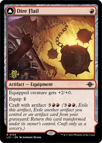Dire Flail, Prerelease Cards 145