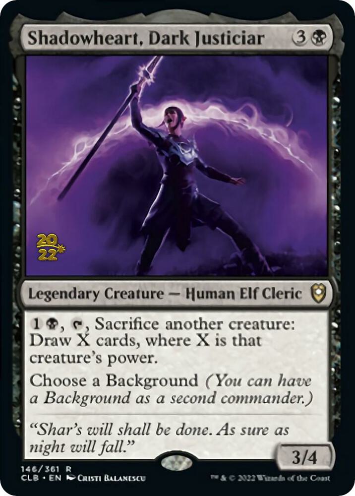 Shadowheart, Dark Justiciar, Prerelease Cards 146