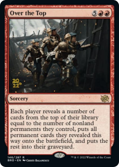 Over the Top, Prerelease Cards 146
