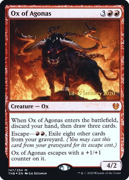 Ox of Agonas, Prerelease Cards 147
